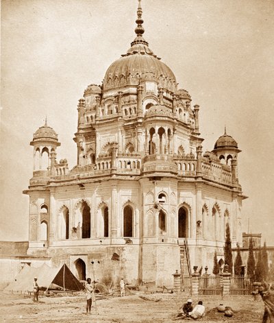 Tårnet til kona til Sadaat Ally i Kaiser Bagh-palasset, Lucknow av Felice Beato