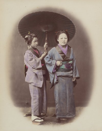 Ung dame og tjener, 1868. av Felice Beato