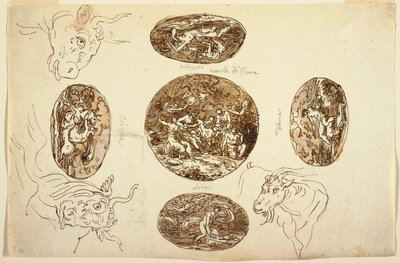 Jupiters gjerninger, for et tak av Felice Giani