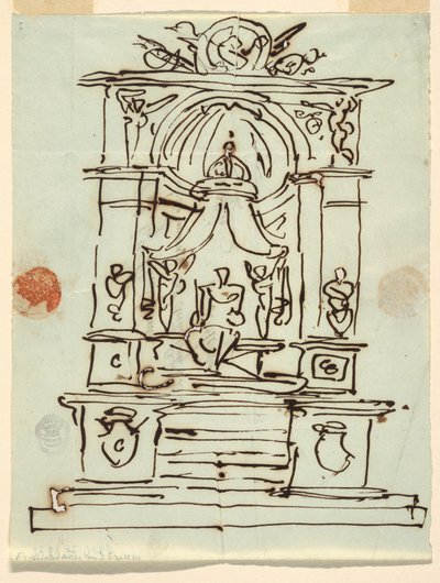 Design for et monument av Felice Giani