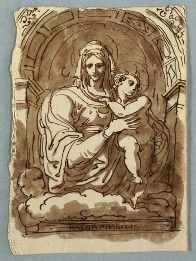 Madonna og barn av Felice Giani