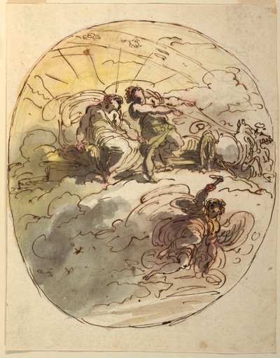 Phaeton byr Apollo farvel av Felice Giani