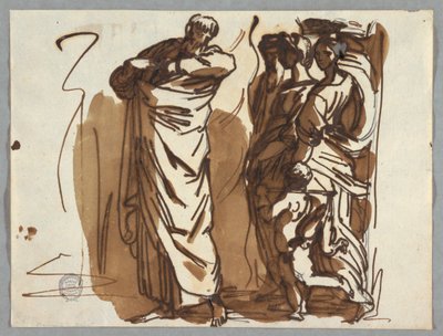 Saint Paul and Figures, etter Raphael av Felice Giani