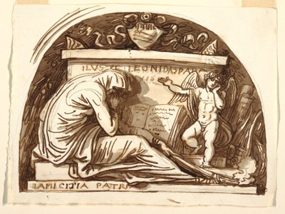Gravmonument for Leonida Spada av Felice Giani