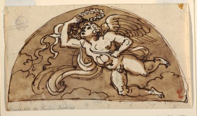 Spring, Lunette for Ceiling, Octagonal Room, Palazzo Milzetti, Faenza av Felice Giani