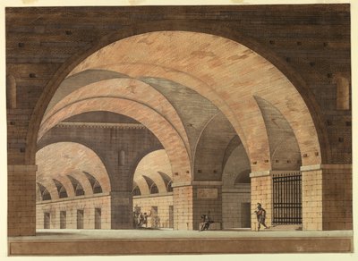 Scenedesign, Fengselsinteriør av Felice Giani