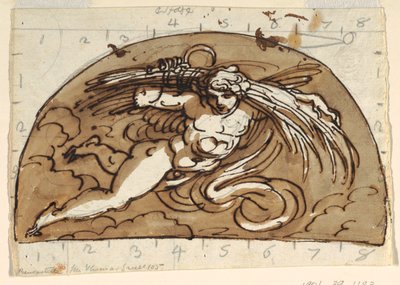 Sommer, Lunette for Ceiling, Octagonal Room, Palazzo Milzetti, Faenza av Felice Giani