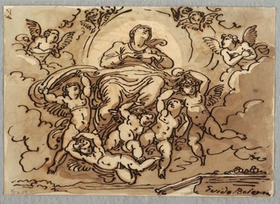 Jomfruens kunngjøring, etter Guido Reni av Felice Giani