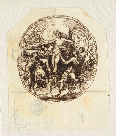 The Triumph of Venus designet for soverommet til Palazzo Milzetti, Faenza av Felice Giani