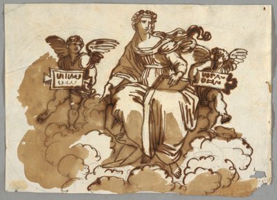 Teologi, etter Raphael Sansio, Stanza della Segnatura, Vatikanet av Felice Giani