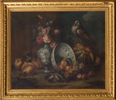 Stilleben (olje på lerret) av Felice Rubbiani