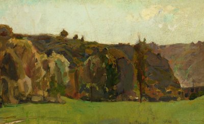 Landskap i Ardennene av Félicien Rops