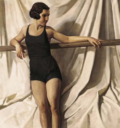 Ung badende (olje på lerret) av Felipe Abarzuza y Rodriguez de Arias