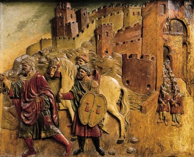 Boadbil siste muslimske konge forlot Granada i 1492 etter å ha overlevert nøklene til byen av Felipe Bigarny or Vigarny