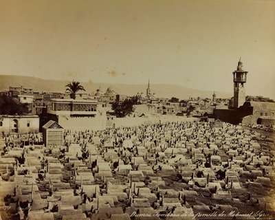 Album "Damas et Baalbek": Mohammeds familiekirkegård i Damaskus av Félix Bonfils