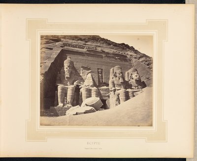 Egypt: Abu Simbel-tempelet, Nubia av Félix Bonfils