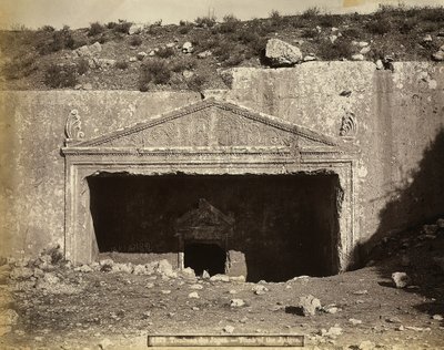 Inngang til judeernes grav i Jerusalem av Félix Bonfils