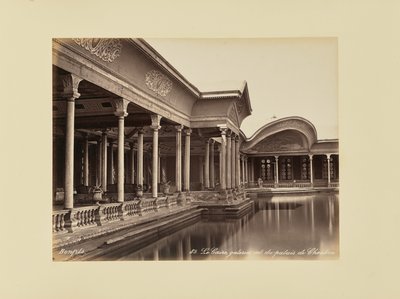 Kairo, indre gallerier i Shubra-palasset av Félix Bonfils