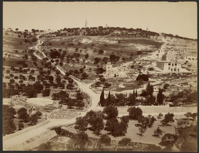 Oljeberget, Jerusalem av Félix Bonfils