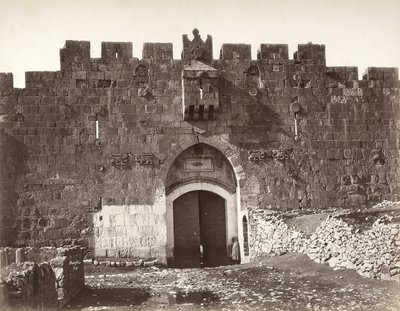 St. Stephen-porten i Jerusalem av Félix Bonfils