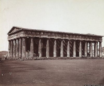 Theseus-tempelet på Akropolis i Athen av Félix Bonfils