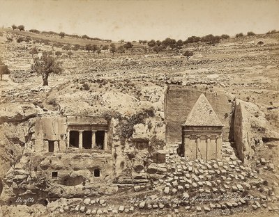 Graven til St. Hieronymus i Palestina av Félix Bonfils