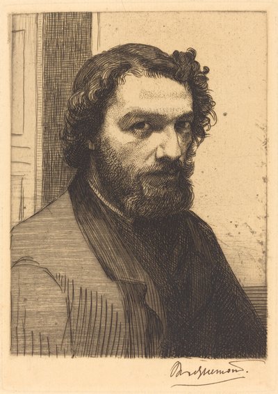 Alphonse Legros av Felix Bracquemond