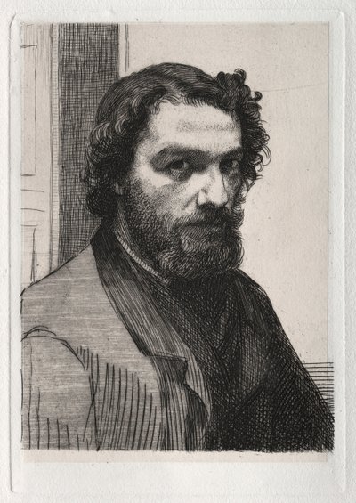 Alphonse Legros, 1861 trykt 1875. av Felix Bracquemond