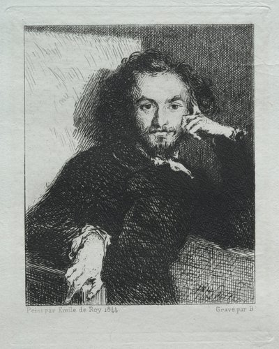 Baudelaire, etter Emil de Roy av Felix Bracquemond