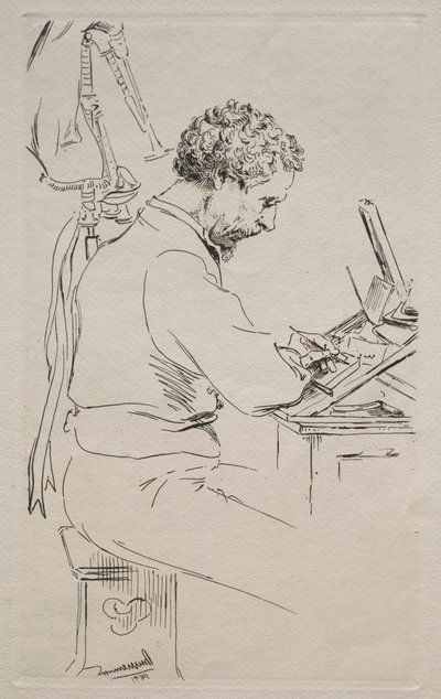 Charles Kean, 1871. av Felix Bracquemond