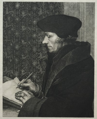 Erasmus, etter Holbein, 1863. av Felix Bracquemond
