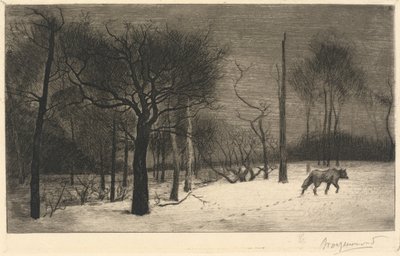 vinter av Felix Bracquemond