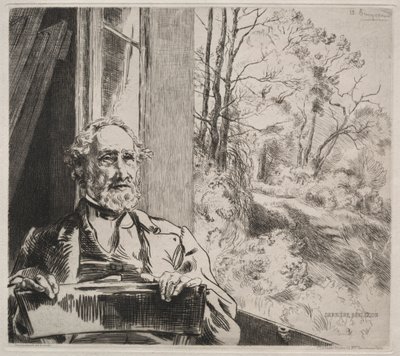Meyer-Heine, ca. 1872 av Felix Bracquemond