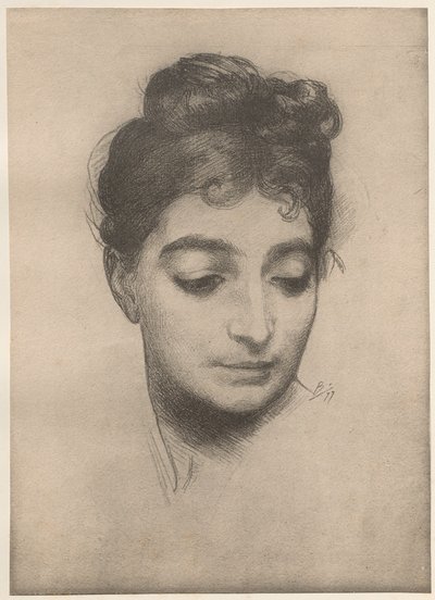 Portrett, 1899. av Felix Bracquemond