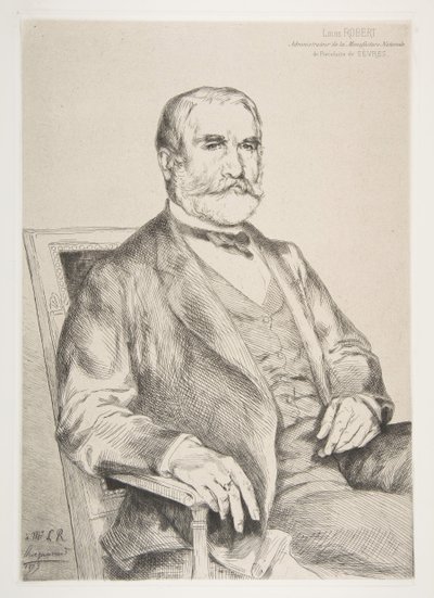 Portrett av Louis Robert, 1873. av Felix Bracquemond