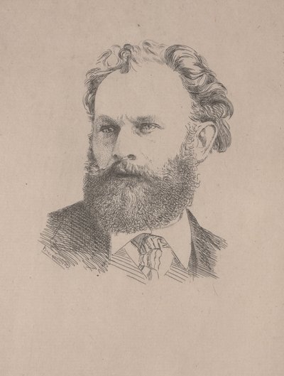 Portrett av Manet av Felix Bracquemond
