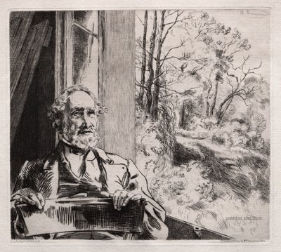 Portrett av Meyer Heine av Felix Bracquemond