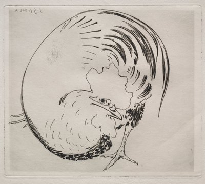 The High-Fired Service: Rooster, ca. 1860. av Felix Bracquemond