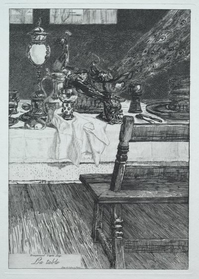 Tabellen, etter H. Leys av Felix Bracquemond