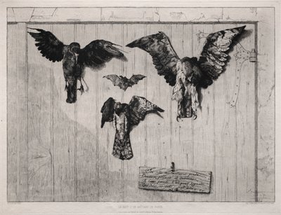 The Top of the Swing-Door, 1852 trykt 1865. av Felix Bracquemond