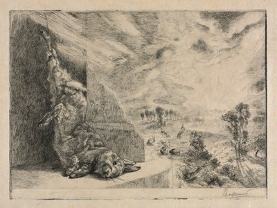 The Wild Rabbit, 1891. av Felix Bracquemond