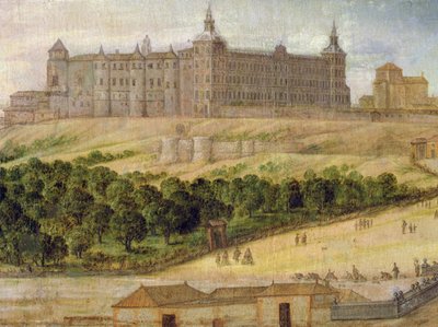 Utsikt over Alcazar i Madrid av Felix Castello
