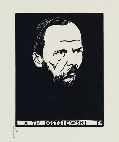 A Th. Dostoiewski, 1895 av Felix Edouard Vallotton