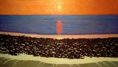 Solnedgang, Villerville av Felix Edouard Vallotton