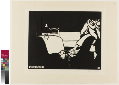 Five O"Clock, plate syv fra Intimacies, 1898 av Felix Edouard Vallotton