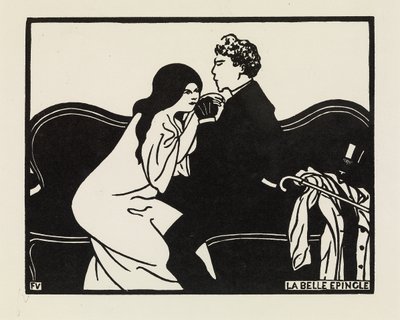 Den vakre hårnålen, 1897 av Felix Edouard Vallotton