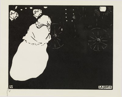 Utgangen, 1895 av Felix Edouard Vallotton