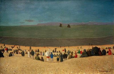 Stranden ved Honfleur av Felix Edouard Vallotton