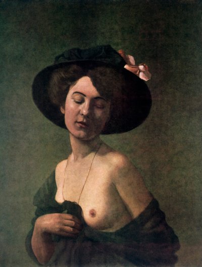 Lady in a Hat, 1908. av Felix Edouard Vallotton