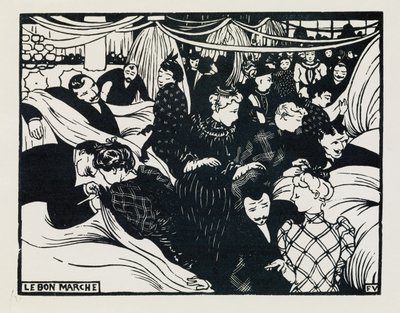 Det gode marked, 1893 av Felix Edouard Vallotton